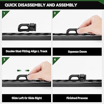 TRUCK FUNITURE track ラグ L-Track Double Stud Tie Down Fitting | Used with L Track